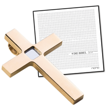 Lade das Bild in den Galerie-Viewer, Nano Bibel (18k Gold, hochglanz, 750er) 8 verschiedene Sprachen