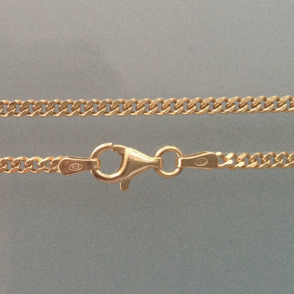 Goldkette für Nano-Bibel Kreuzanhänger – Längen 42 cm, 45 cm, 60 cm