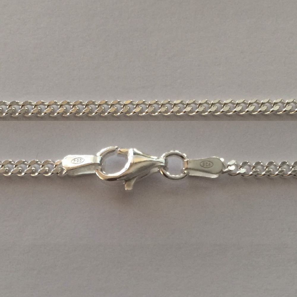 Silberkette 925 Sterling Silber für Nano-Bibel Kreuzanhänger